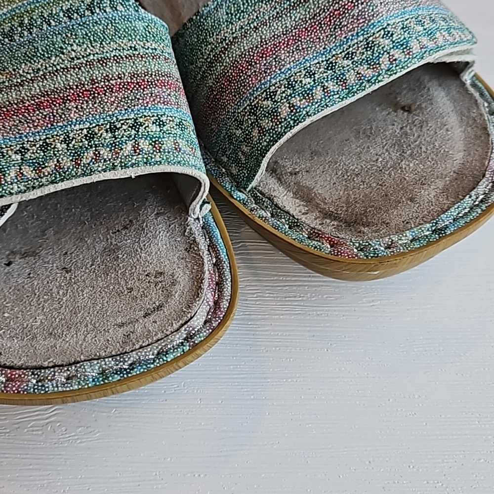Alegria Teal Viki Seascape Sandals 41 / 10.5-11 - Picture 10 of 10